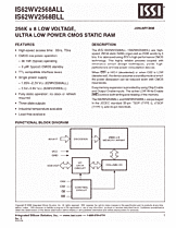 DataSheet IS62WV2568ALL pdf